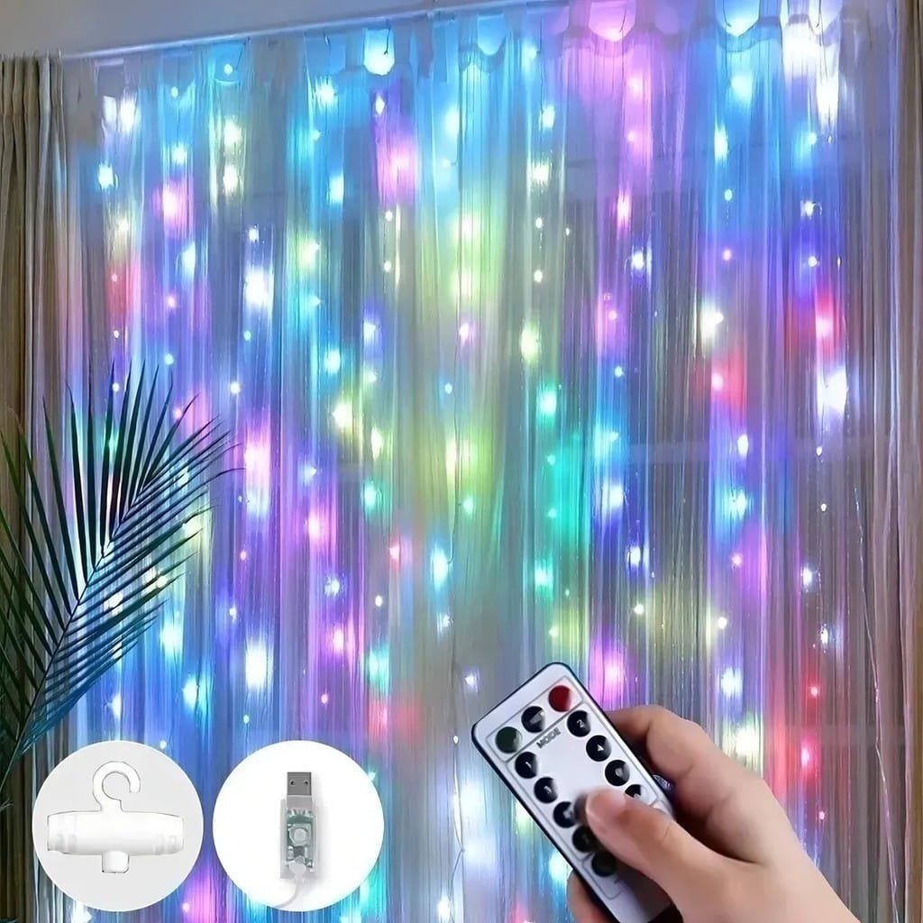 Cortina Natalina de LED